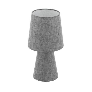 EGLO Carpara Tafellamp - E14 - H 34 cm - Textiel/Linnen - Grijs product