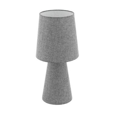 EGLO Carpara Tafellamp - E27 - H 47 cm - Textiel/Linnen - Grijs product