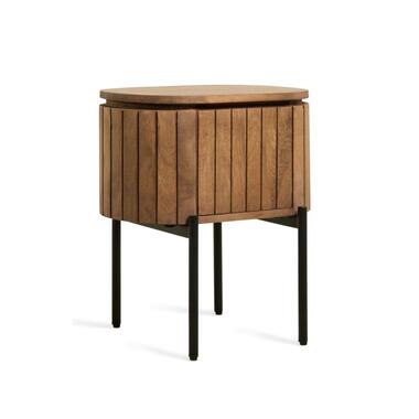 Mokka Nachtkastje - Lichtbruin Staand product