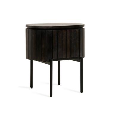 Mokka Nachtkastje - Donkerbruin Staand product