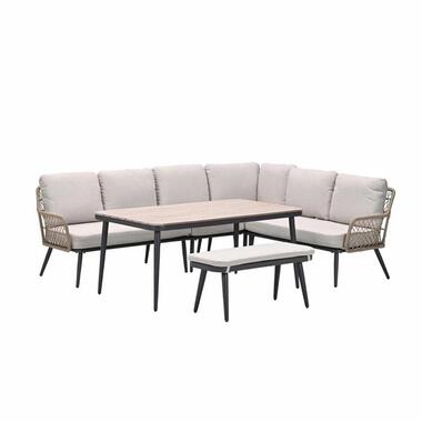 Garden Impressions Kalibo lounge dining set 6-delig R - desert sand product