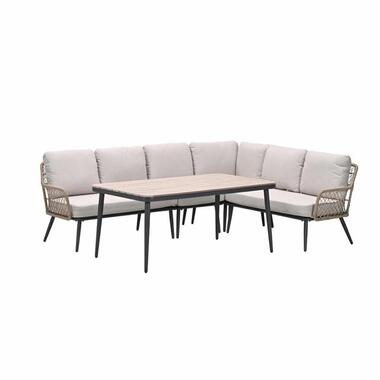 Garden Impressions Kalibo hoek lounge dining set R 4-delig - donker grijs product