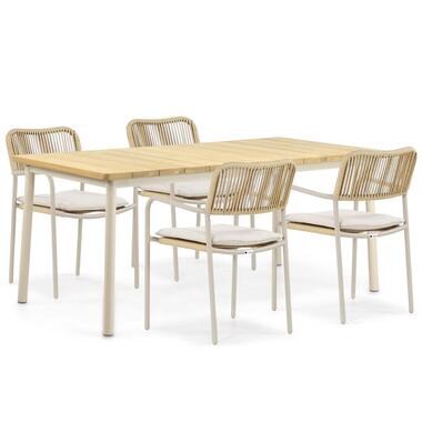 Tuinset 4 personen 180 cm Aluminium/Rope Taupe Coco Penya/Milou product