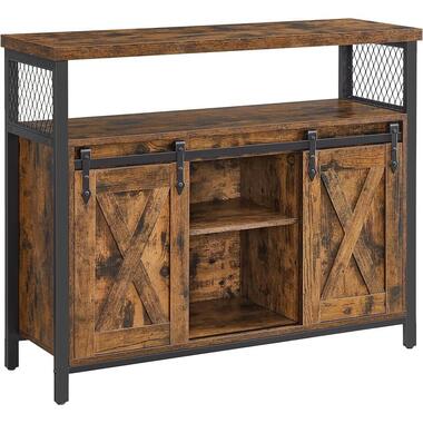 Parya Home Industrieel Sideboard –Keukenkastje met 2 schuifdeuren product