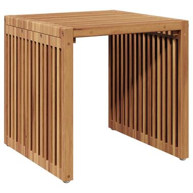 vidaXL - Loungetafel - Vierkant - Bruin - Massief teakhout - 45x42,5x45cm product