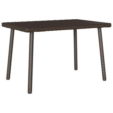 vidaXL - Tuinsalontafel rechthoekig - Bruin - Poly rattan - 60x40x37 cm product