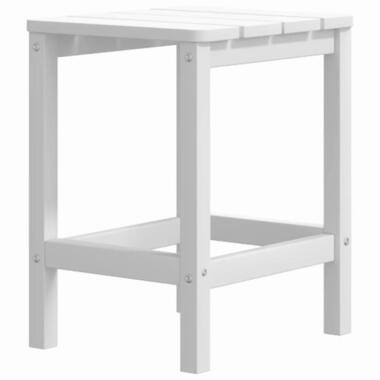 vidaXL - Tuintafel Adirondack - Vierkant - Wit - HDPE - 38x38x46 cm product