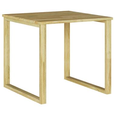 vidaXL - Loungetafel - Vierkant - Lichtbruin - Grenenhout - 50,5x50,5x46 cm product