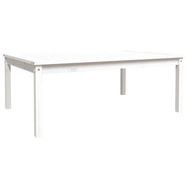vidaXL - Loungetafel - Wit - Massief grenenhout - 121x82,5x45 cm product