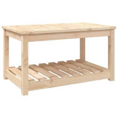 vidaXL - Loungetafel - Naturel - Massief grenenhout - 82,5x50.5x45 cm product