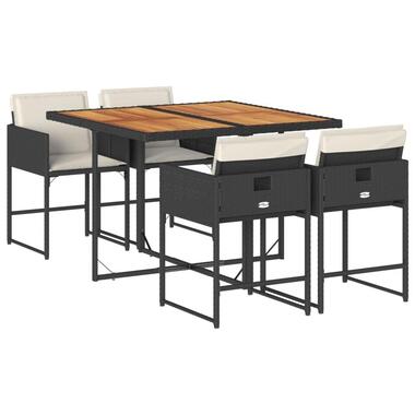 vidaXL - Tuinset - Zwart - Poly rattan product