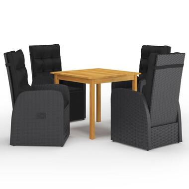 vidaXL - Tuinset - Zwart - Acaciahout product