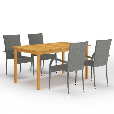 vidaXL - Tuinset - Grijs - Acaciahout product