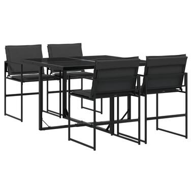 vidaXL - Tuinset - Zwart - Staal product