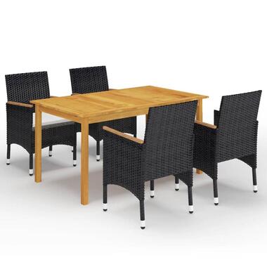 vidaXL - Tuinset - Zwart - Acaciahout product