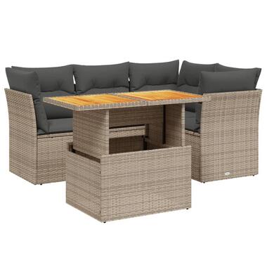vidaXL - Loungeset - Grijs - Poly rattan product