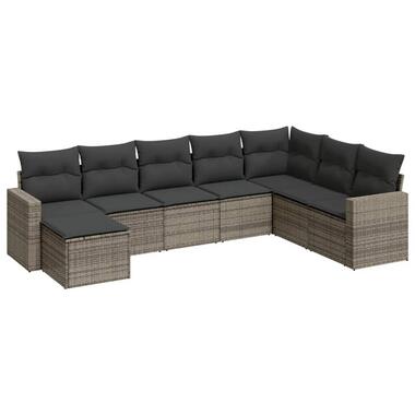 vidaXL - Loungeset - Grijs - Poly rattan product