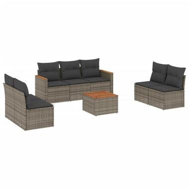 vidaXL - Loungeset - Grijs - Poly rattan product