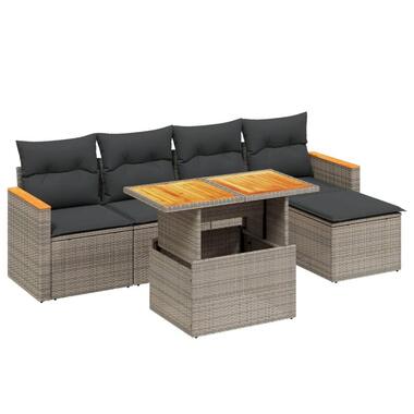 vidaXL - Loungeset - Grijs - Poly rattan product