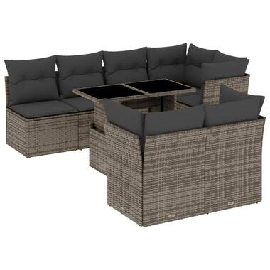 vidaXL - Loungeset - Grijs - Poly rattan product