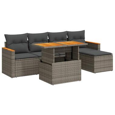vidaXL - Loungeset - Grijs - Poly rattan product
