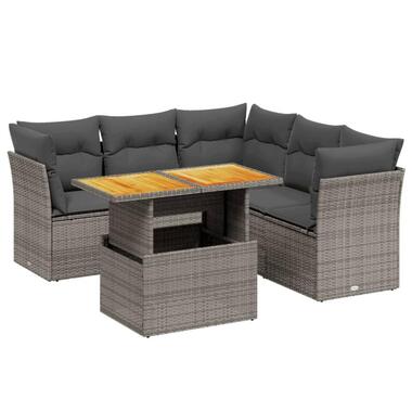 vidaXL - Loungeset - Grijs - Poly rattan product