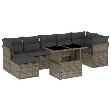 vidaXL - Loungeset - Grijs - Poly rattan product