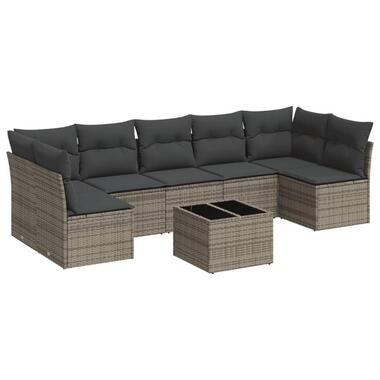 vidaXL - Loungeset - Grijs - Poly rattan product