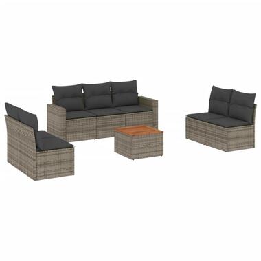 vidaXL - Loungeset - Grijs - Poly rattan product