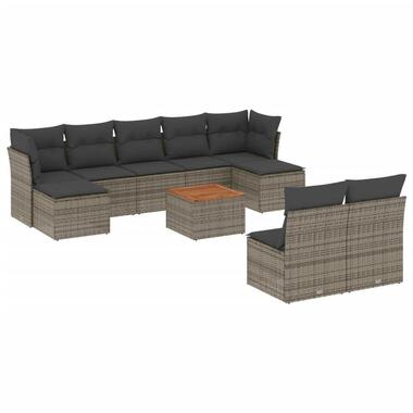 vidaXL - Loungeset - Grijs - Poly rattan product