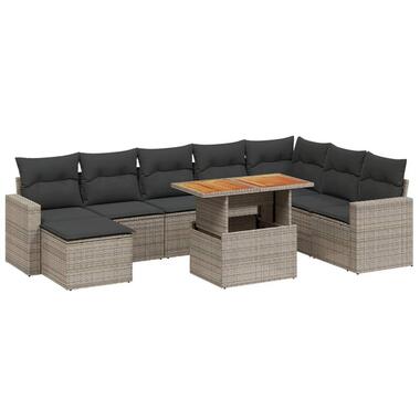 vidaXL - Loungeset - Grijs - Poly rattan product
