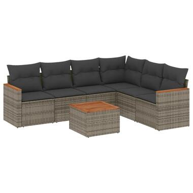 vidaXL - Loungeset - Grijs - Poly rattan product
