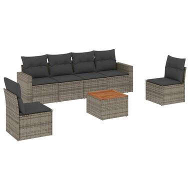 vidaXL - Loungeset - Grijs - Poly rattan product