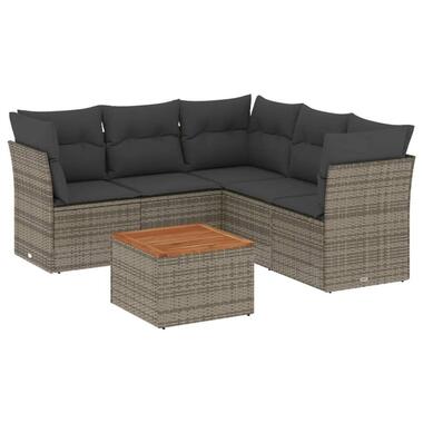 vidaXL - Loungeset - Grijs - Poly rattan product