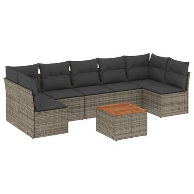 vidaXL - Loungeset - Grijs - Poly rattan product
