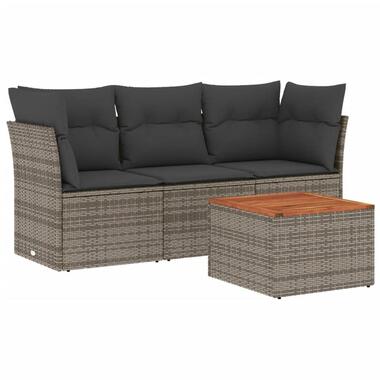 vidaXL - Loungeset - Grijs - Poly rattan product