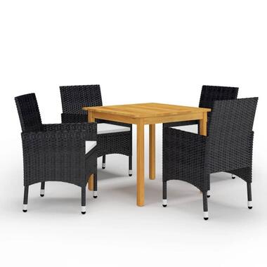 vidaXL - Tuinset - Zwart - Acaciahout product