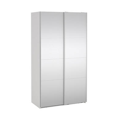Hioshop Catania schuifdeurkast 2 deuren met spiegel 120x220cm wit product