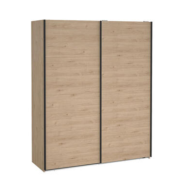 Hioshop Bergamo schuifdeurkast 2 deuren 180x220cm eikdecor product