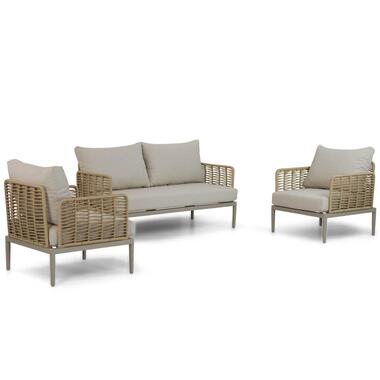 Stoel en Bank Loungeset 4 personen Wicker/Aluminium/Aluminium/wicker Taupe product