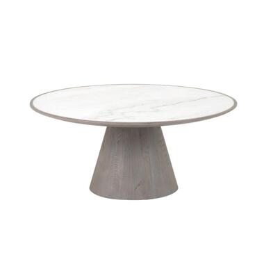 Signature - Salontafel MAFRA - D80 cm - Eiken en marmer product