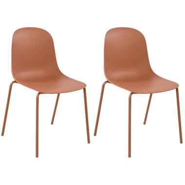 CLP Set van 2 Tuinstoel Hardin Kunststof - terracotta product