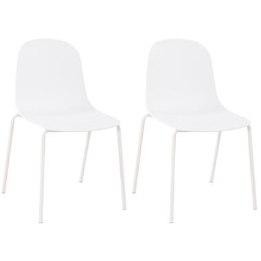 CLP Set van 2 Tuinstoel Hardin Kunststof - wit product