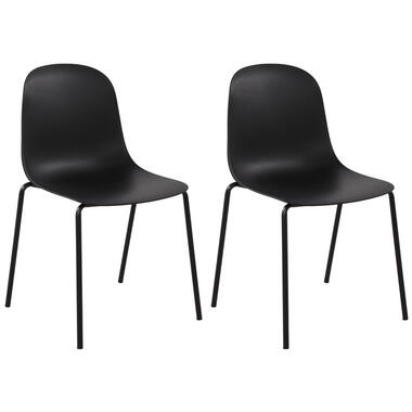 CLP Set van 2 Tuinstoel Hardin Kunststof - zwart product
