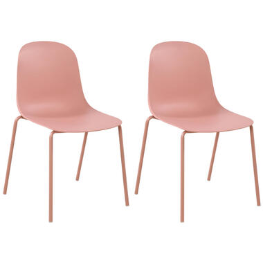 CLP Set van 2 Tuinstoel Hardin Kunststof - roze product