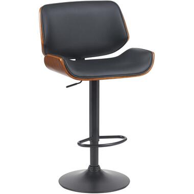 CLP Barkruk Beverley zwart Frame - Metaal - walnoot/zwart product