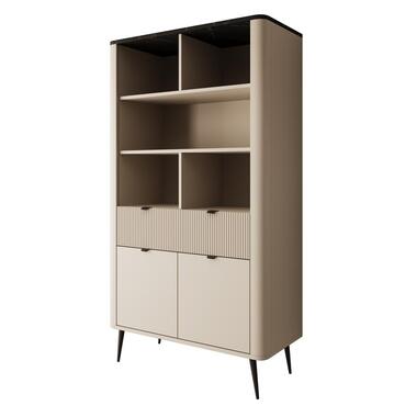 Meubella - Boekenkast Mace - Beige - 90 cm product