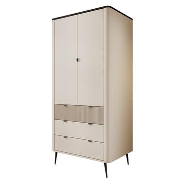 Meubella - Kledingkast Mace - Beige - 90 cm product