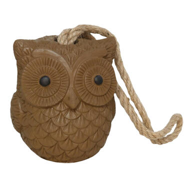 Gerimport Deurstop Uil - bruin - 13 x 13 x 15 cm - deurstopper product