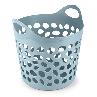 Plasticforte Flexibele wasmand/opbergmand - blauw - 35L product